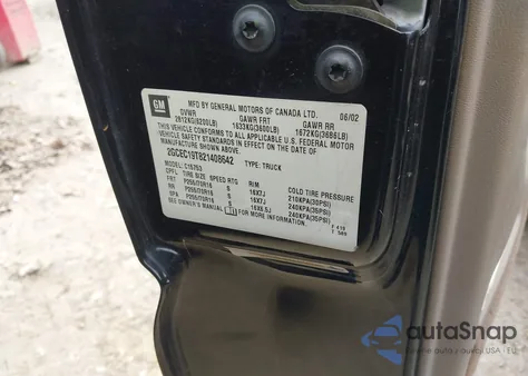 2002 Chevrolet Silverado 1500 Ls z USA, uszkodzony, nr VIN 2GCEC19T821408642